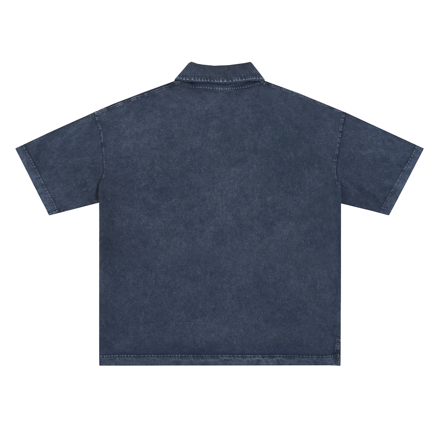 Heavyweight 100% Cotton Snow-Washed Polo T-Shirt