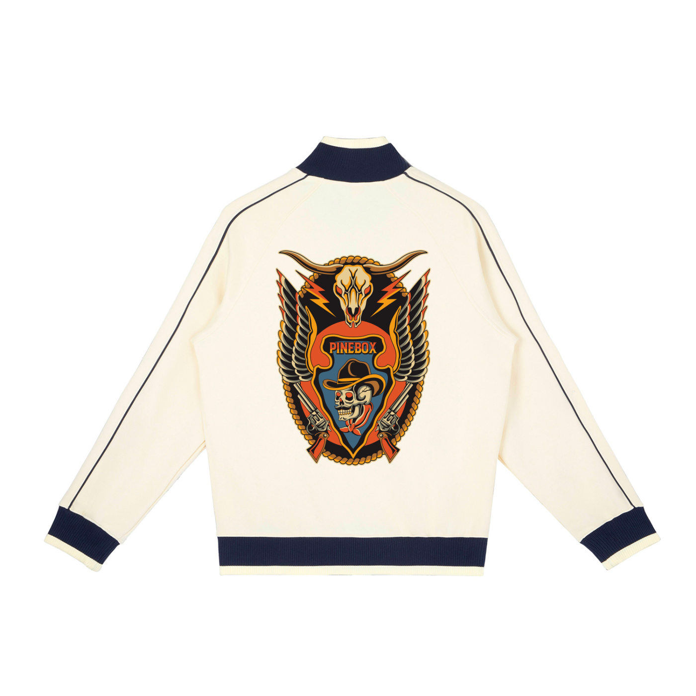 Color Block Raglan Sleeve Zip Track Jacket