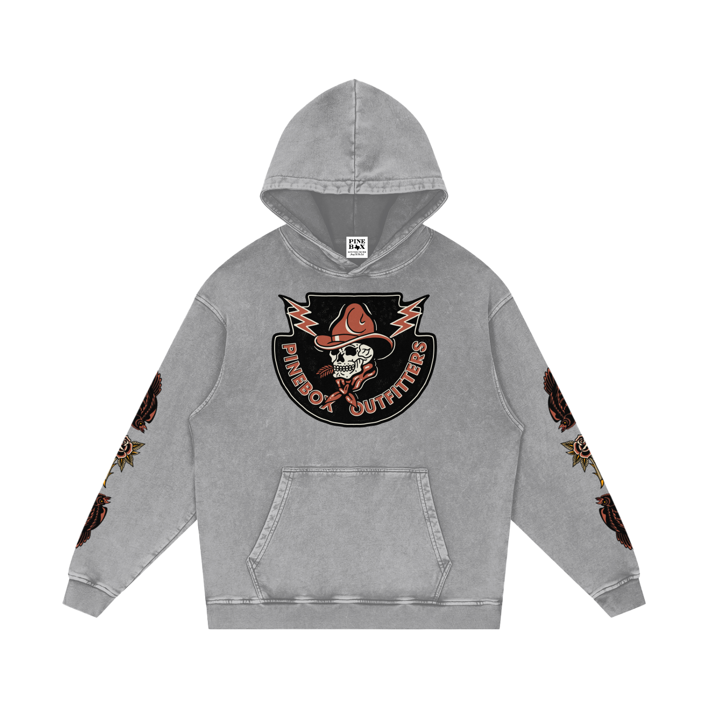 Snow Washed 100% Loose Cotton Hoodie