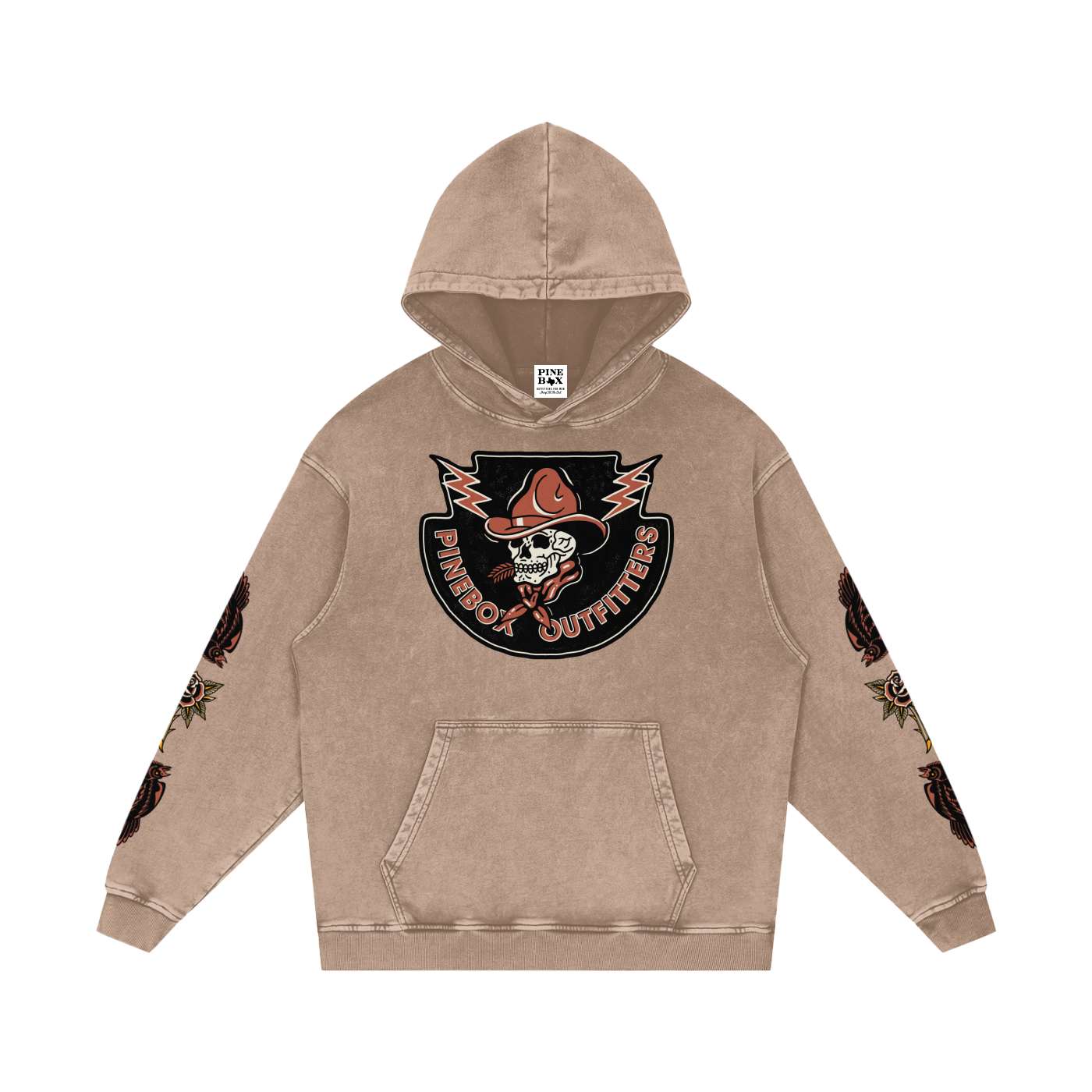 Snow Washed 100% Loose Cotton Hoodie