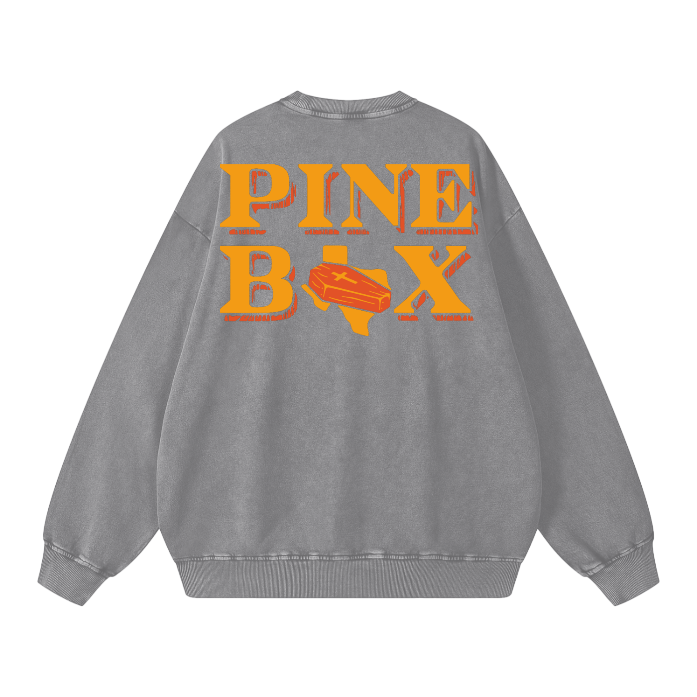 Snow Washed Oversized 100% Cotton Sweatshirt
