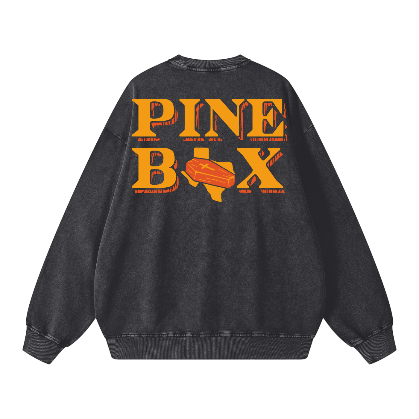 Snow Washed Oversized 100% Cotton Sweatshirt
