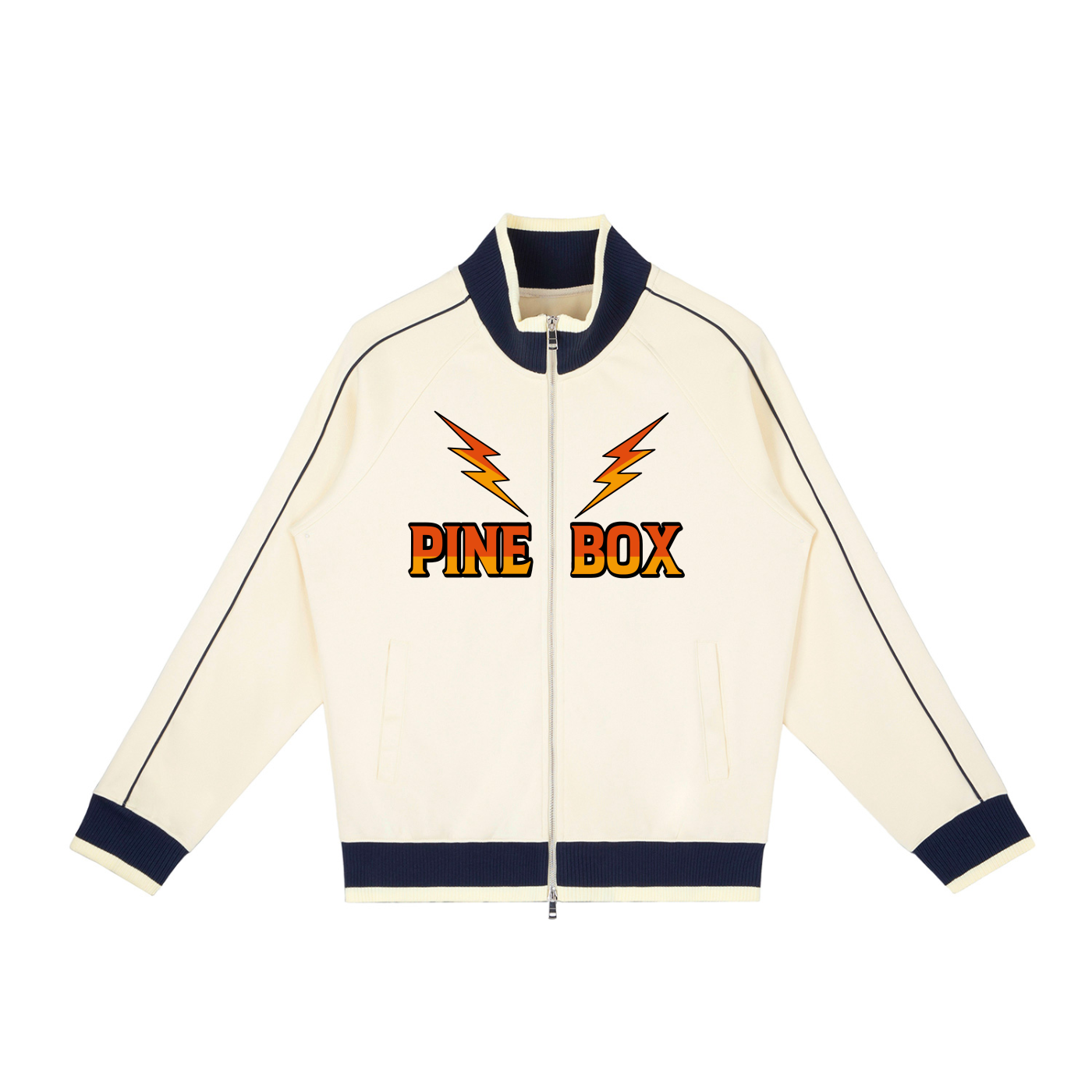 Color Block Raglan Sleeve Zip Track Jacket