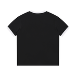 Contrast Edge Ribbed Crewneck T-Shirt thumbnail