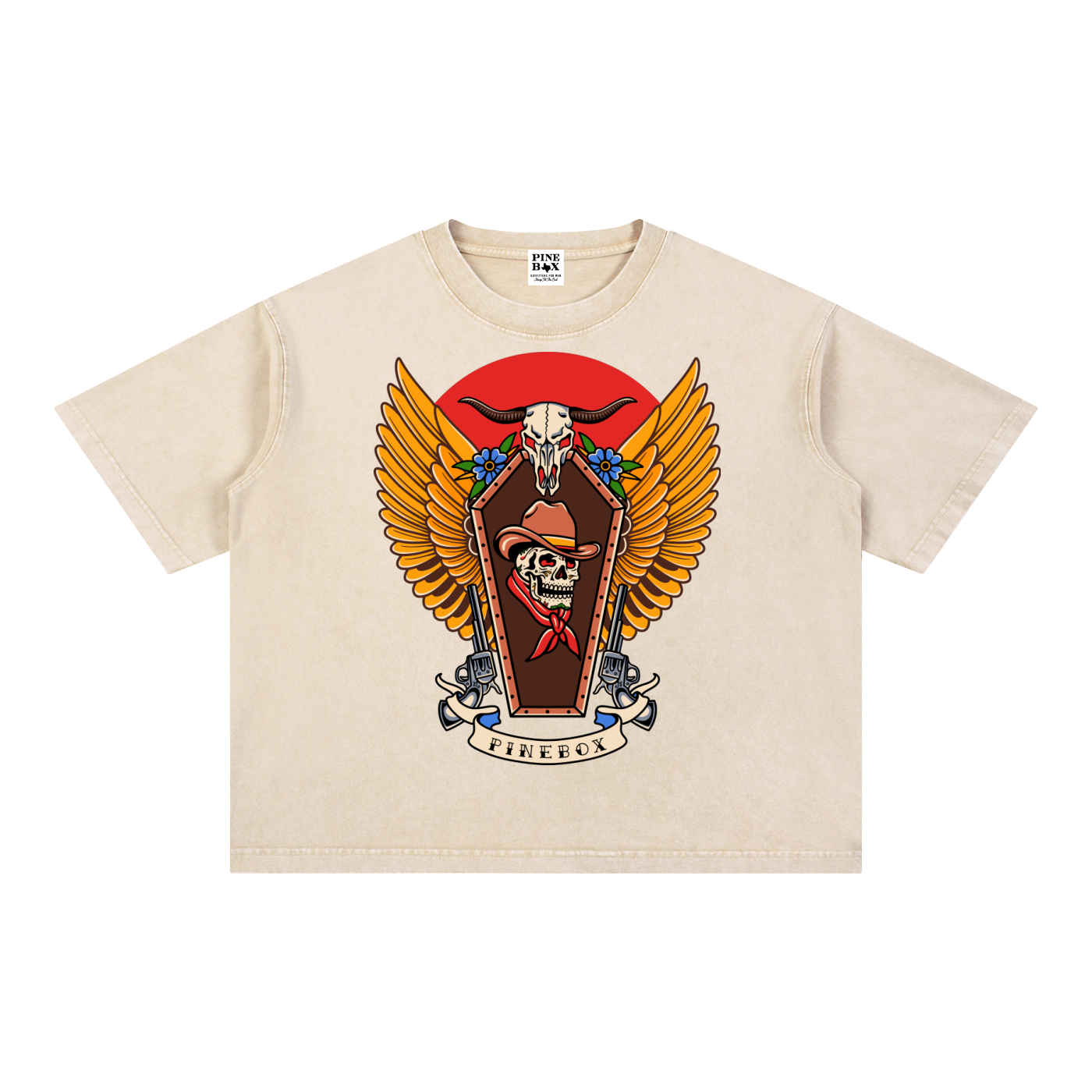 Mineral Wash Boxy 100% Cotton T-Shirt