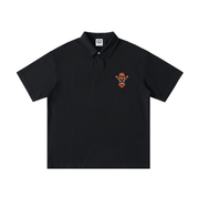 100% Loose Cotton Short-Sleeve Polo Shirt