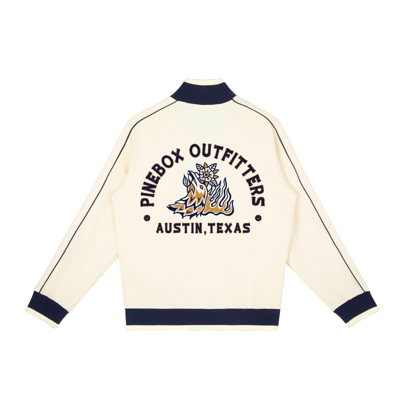 Color Block Raglan Sleeve Zip Track Jacket