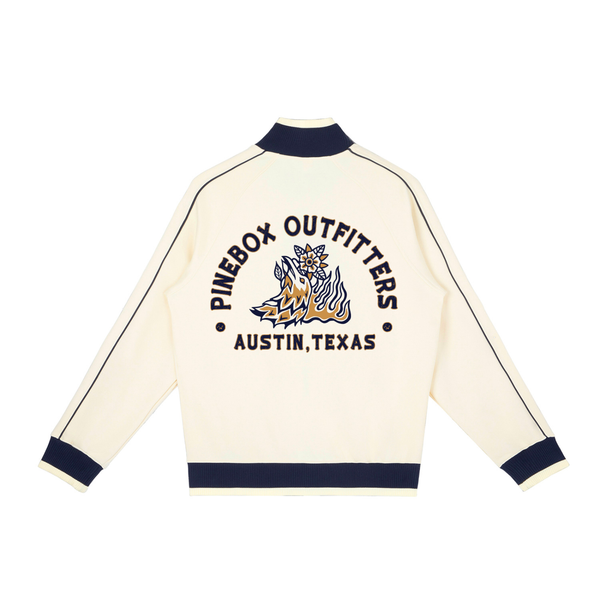 Color Block Raglan Sleeve Zip Track Jacket