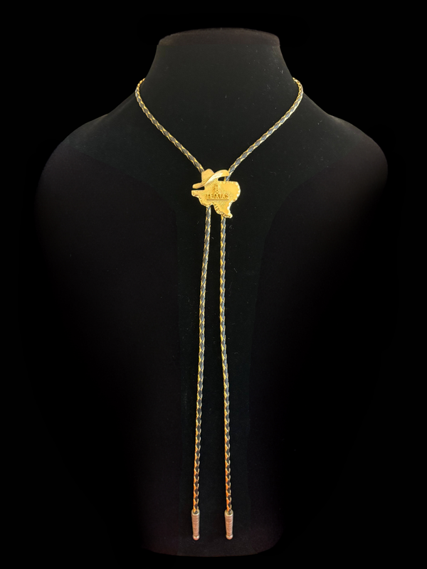 Vintage Texas Oil Derrick Western Bolo Tie