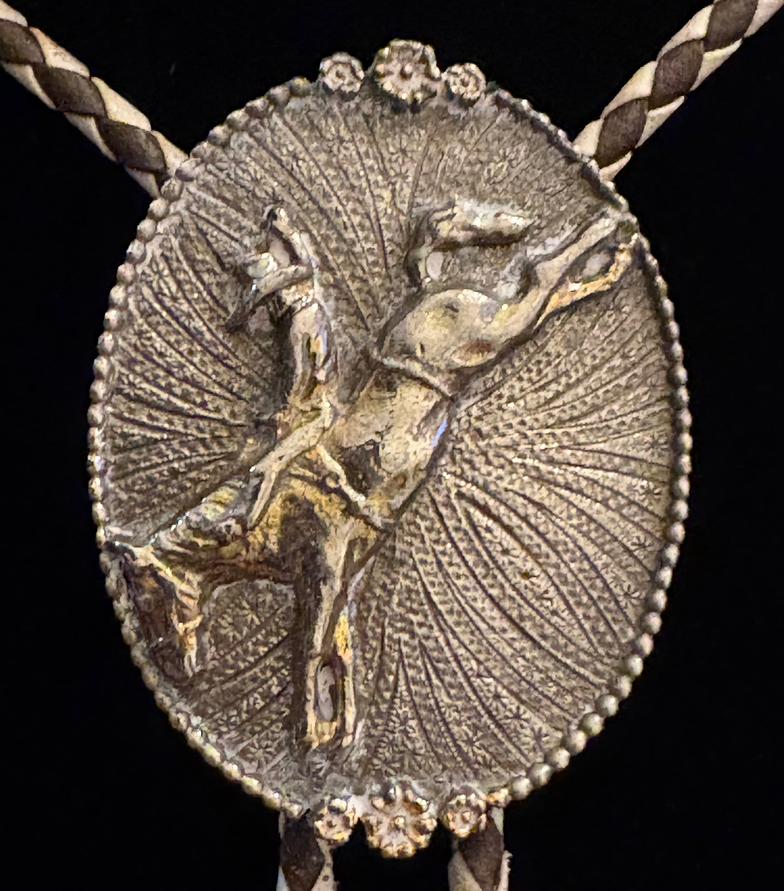 1970's Vintage "Bucking Bronco" Western Bolo Tie