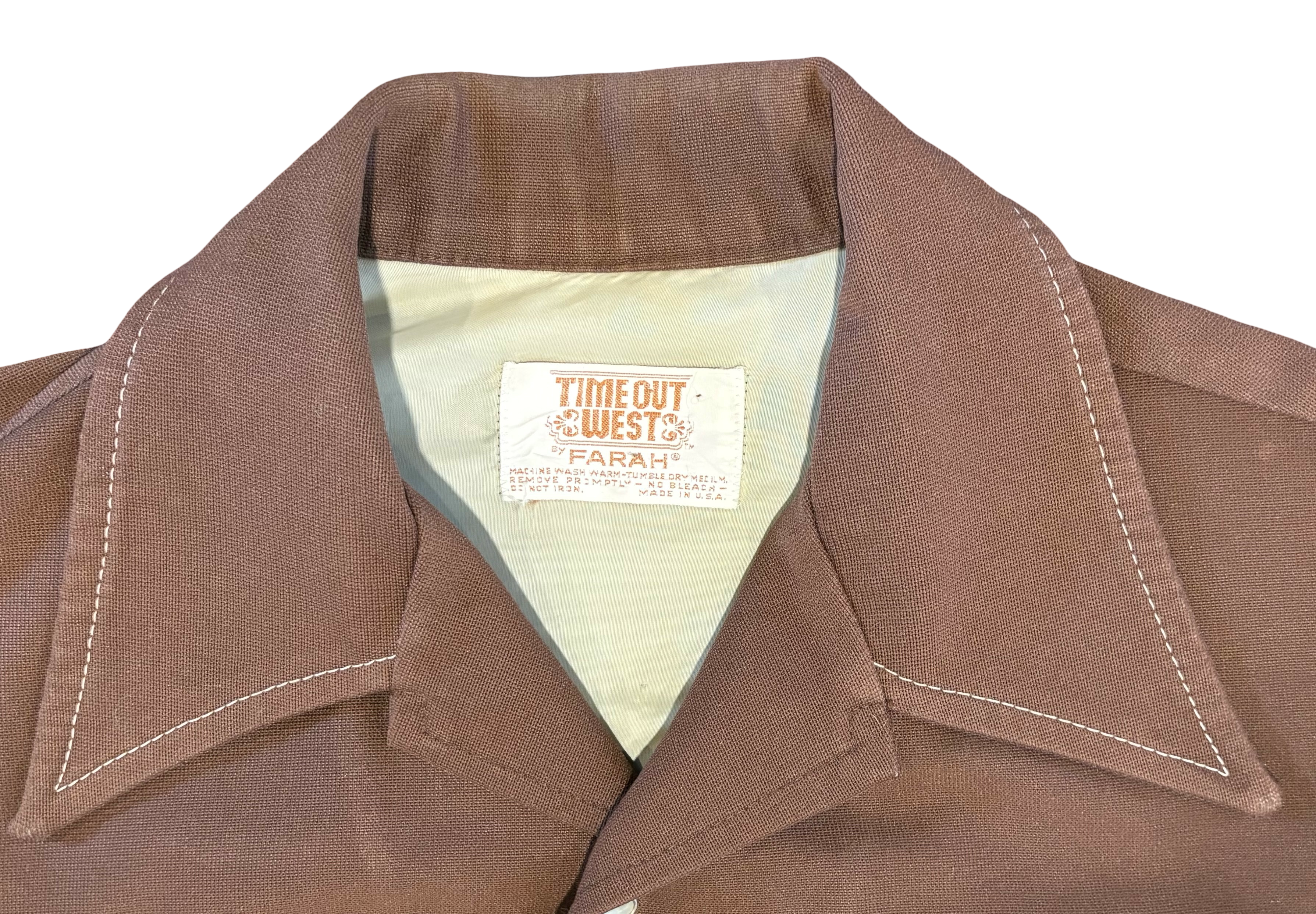1970's Vintage Farah Western Pearl Snap Shirt