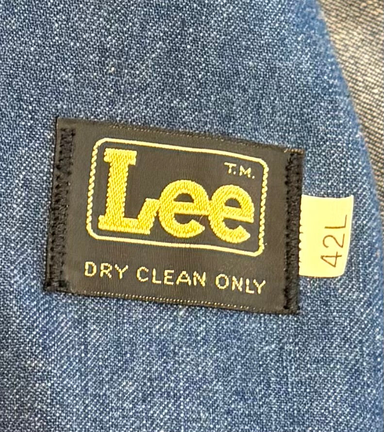 1970's Vintage New Unworn Lee 100% Cotton Denim Jacket