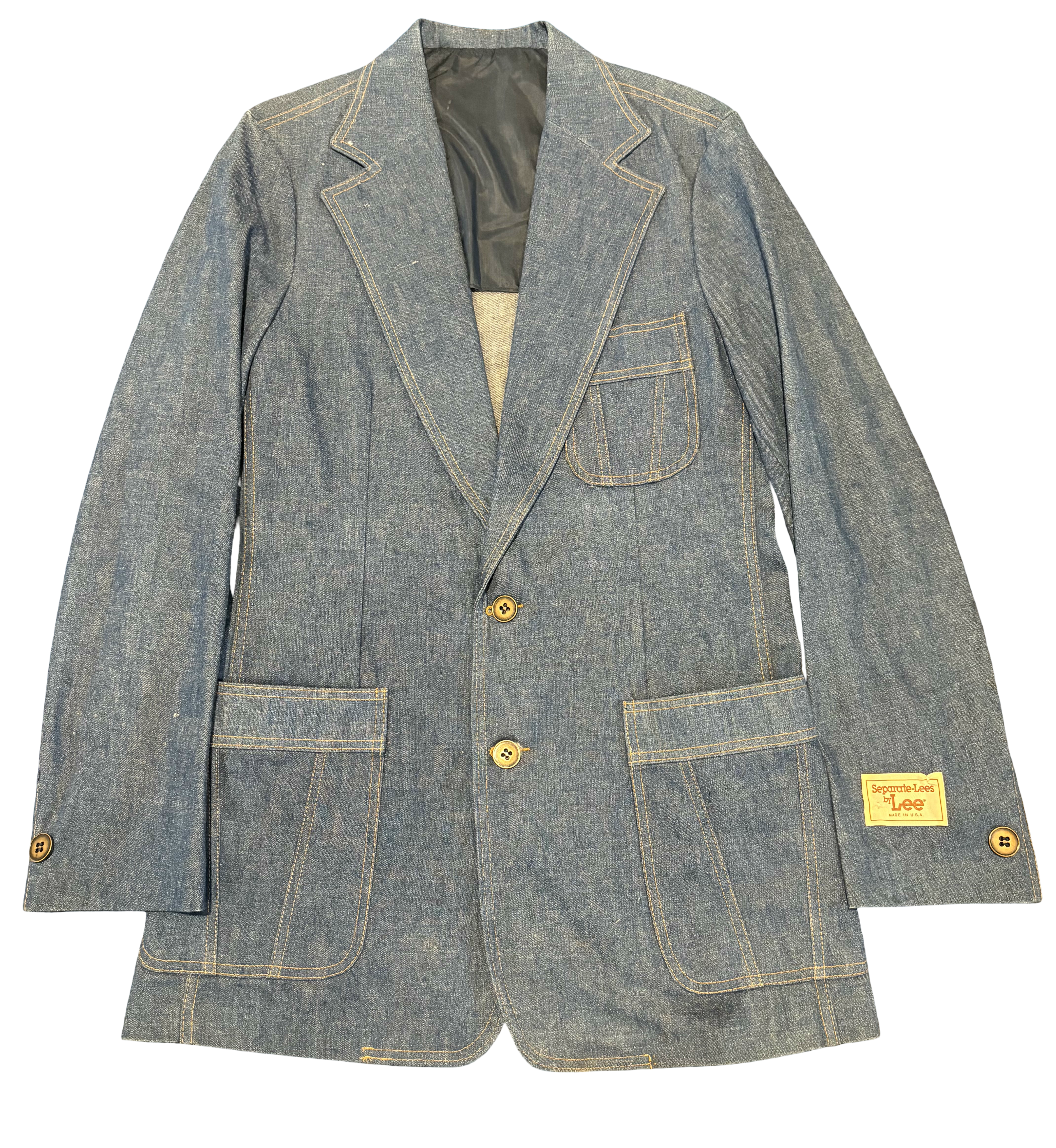 1970's Vintage New Unworn Lee 100% Cotton Denim Jacket