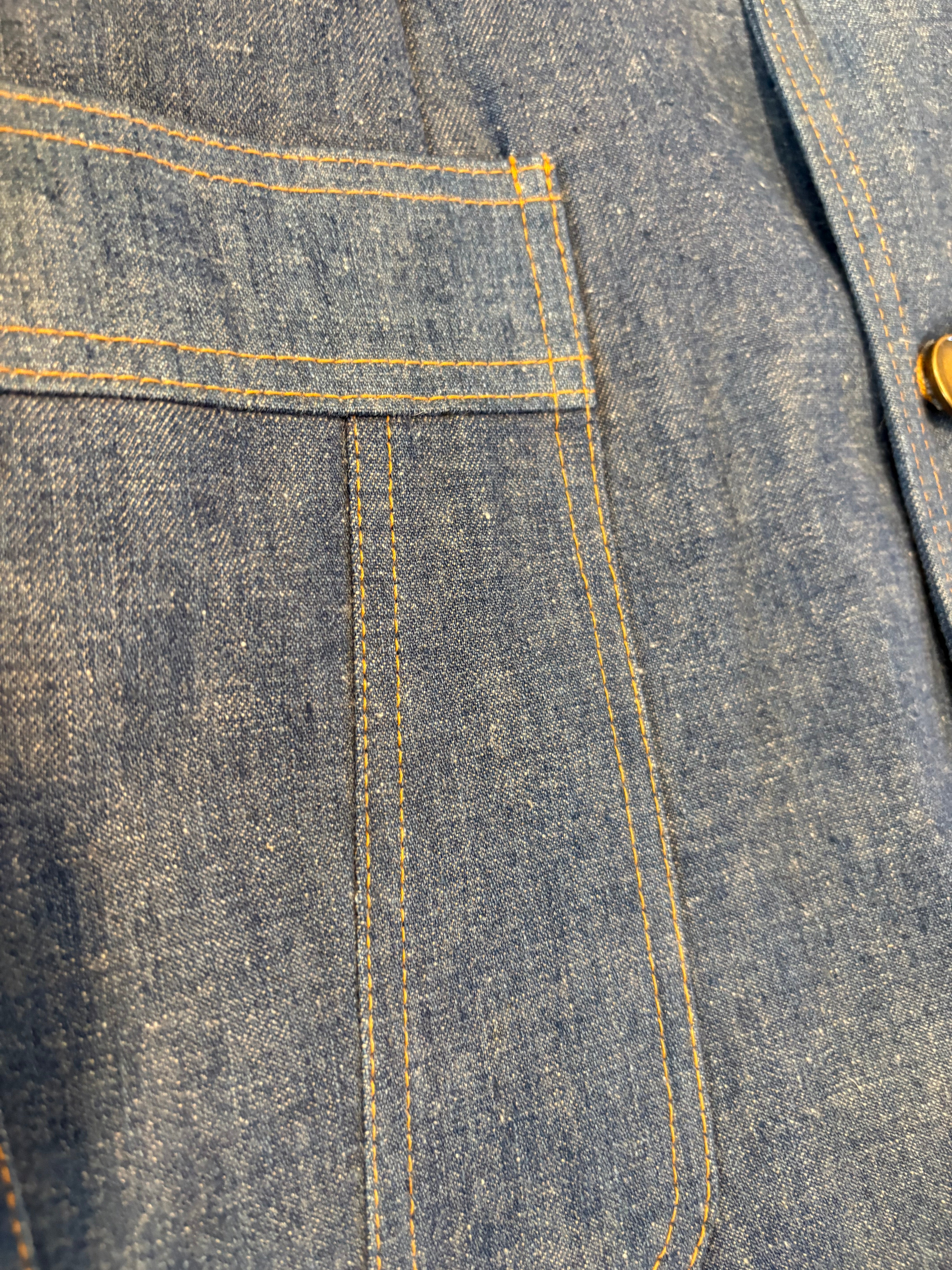 1970's Vintage New Unworn Lee 100% Cotton Denim Jacket