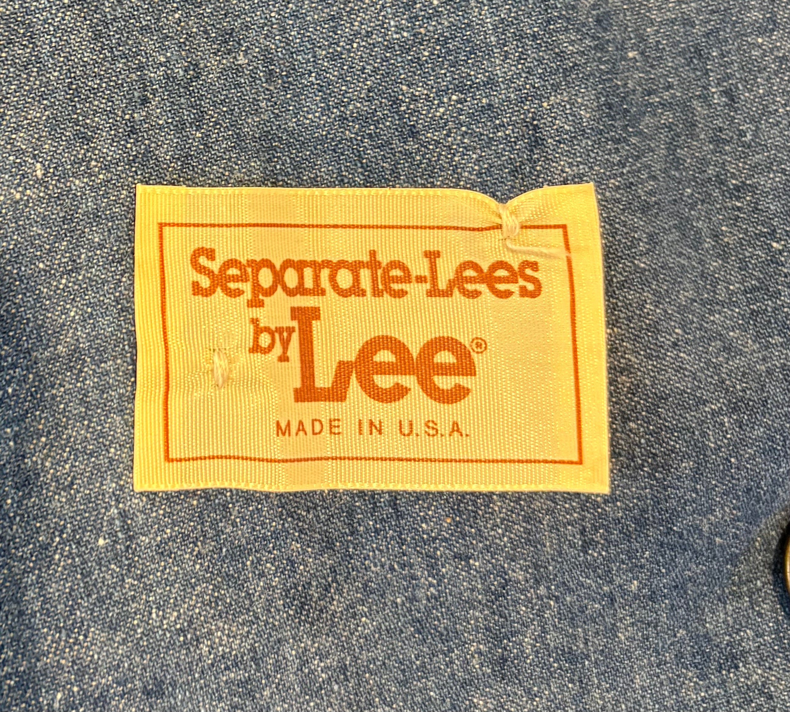 1970's Vintage New Unworn Lee 100% Cotton Denim Jacket