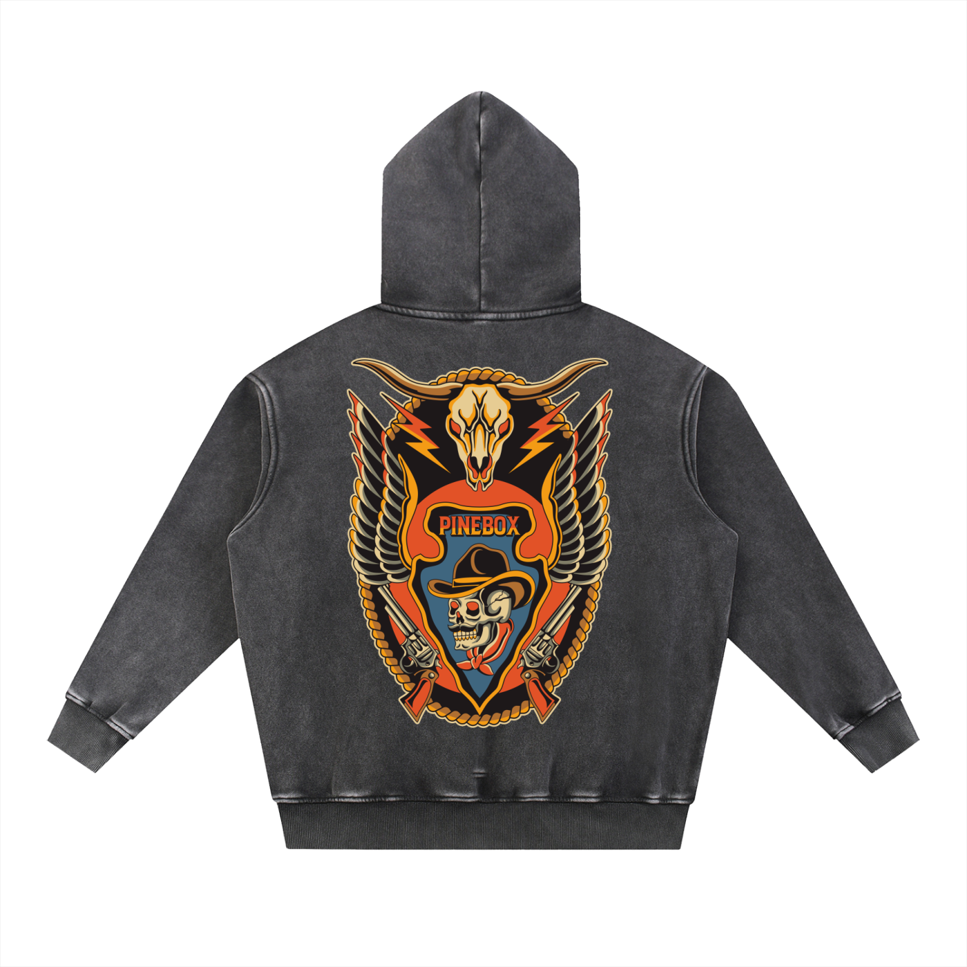 Snow Wash Fleece Oversize Hoodie