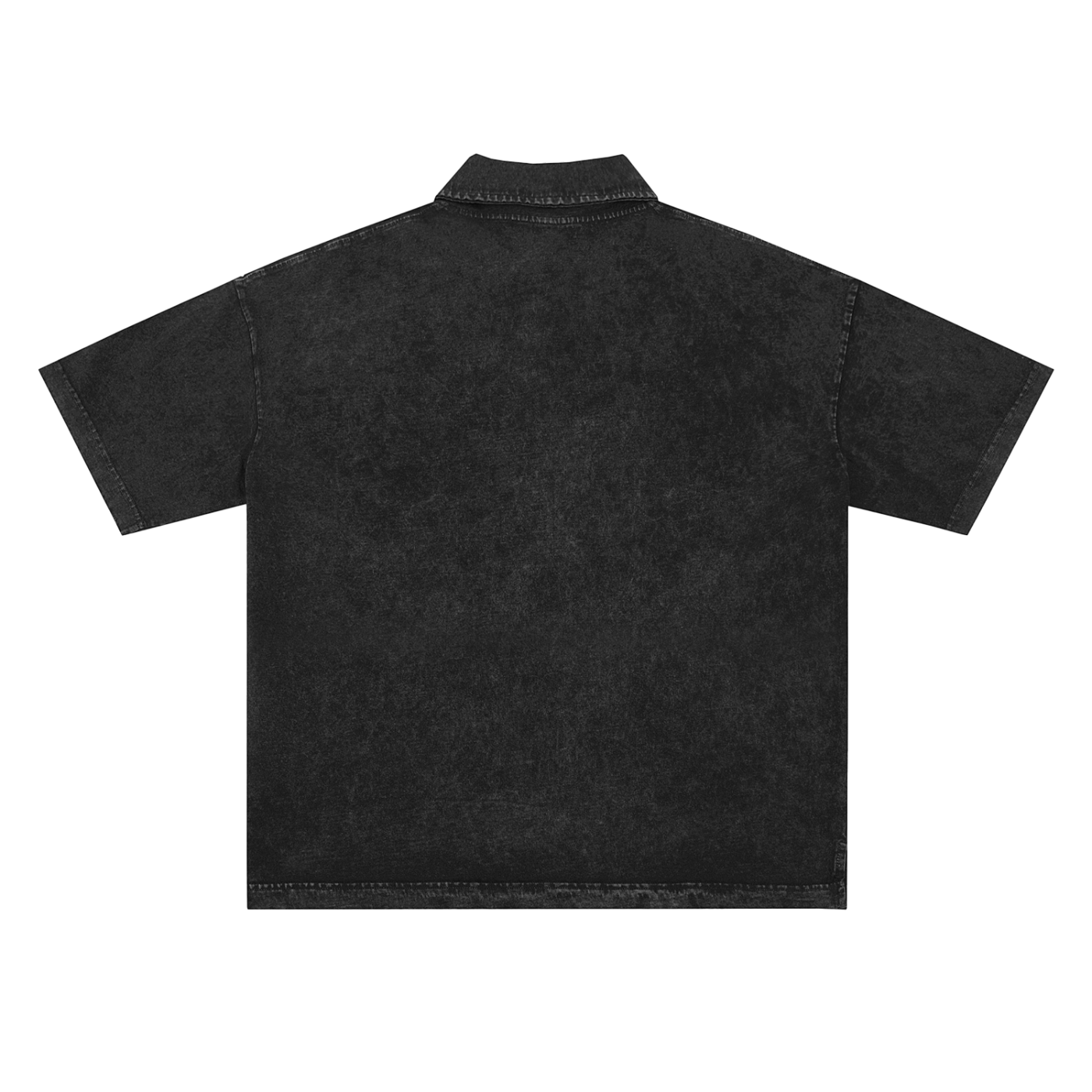 Heavyweight 100% Cotton Snow-Washed Polo T-Shirt