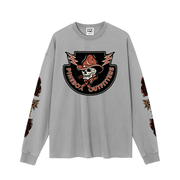 Vintage Washed 100% Cotton Long Sleeve T-Shirt