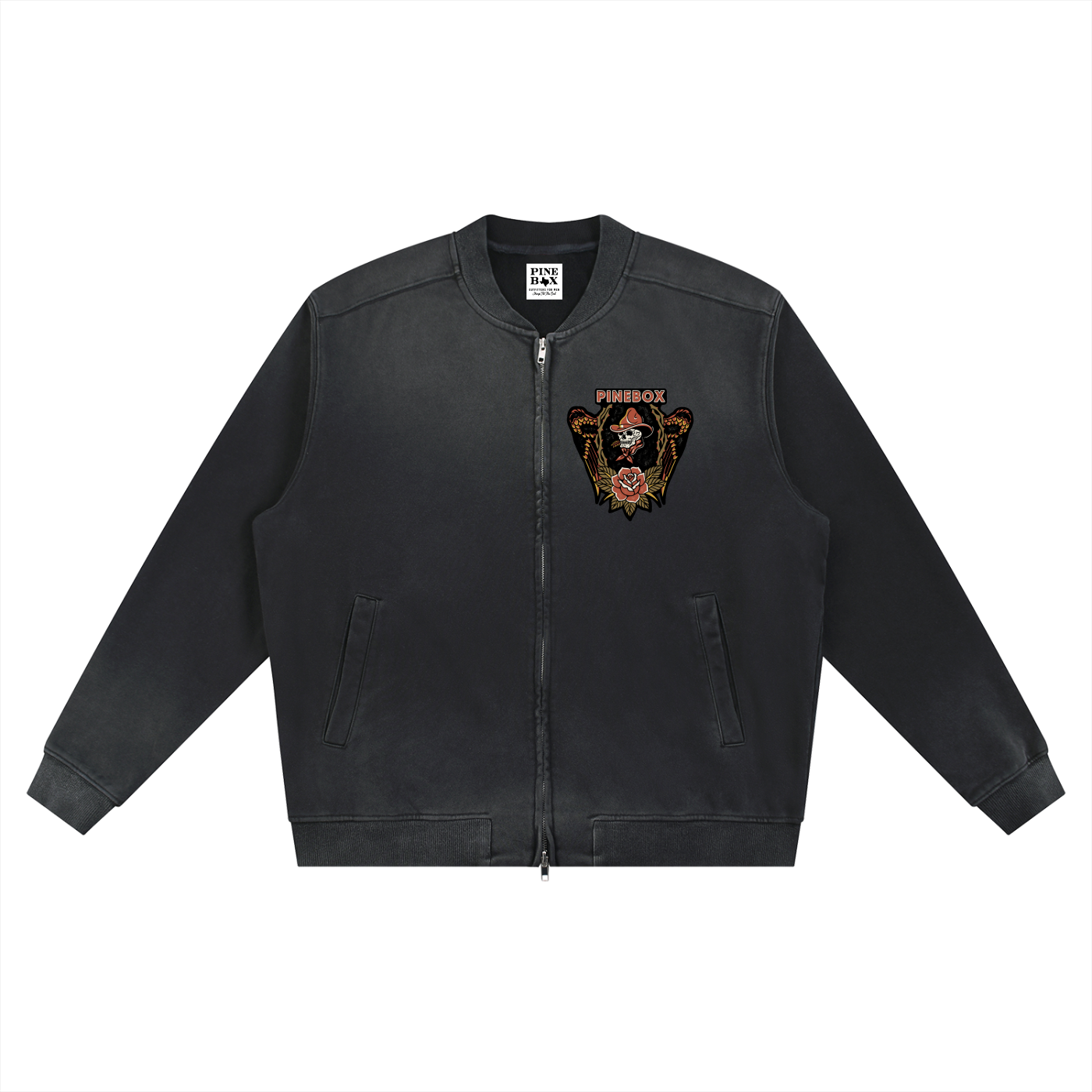 Sun Fade Heavyweight Baseball Jacket