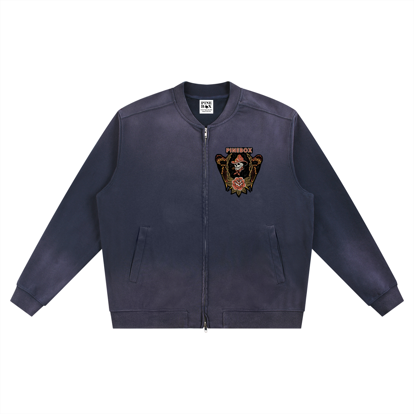 Sun Fade Heavyweight Baseball Jacket