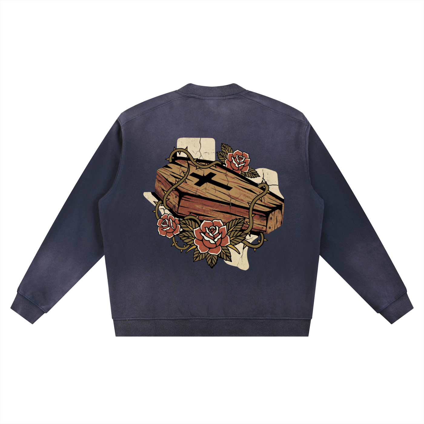 Sun Fade Heavyweight Baseball Jacket