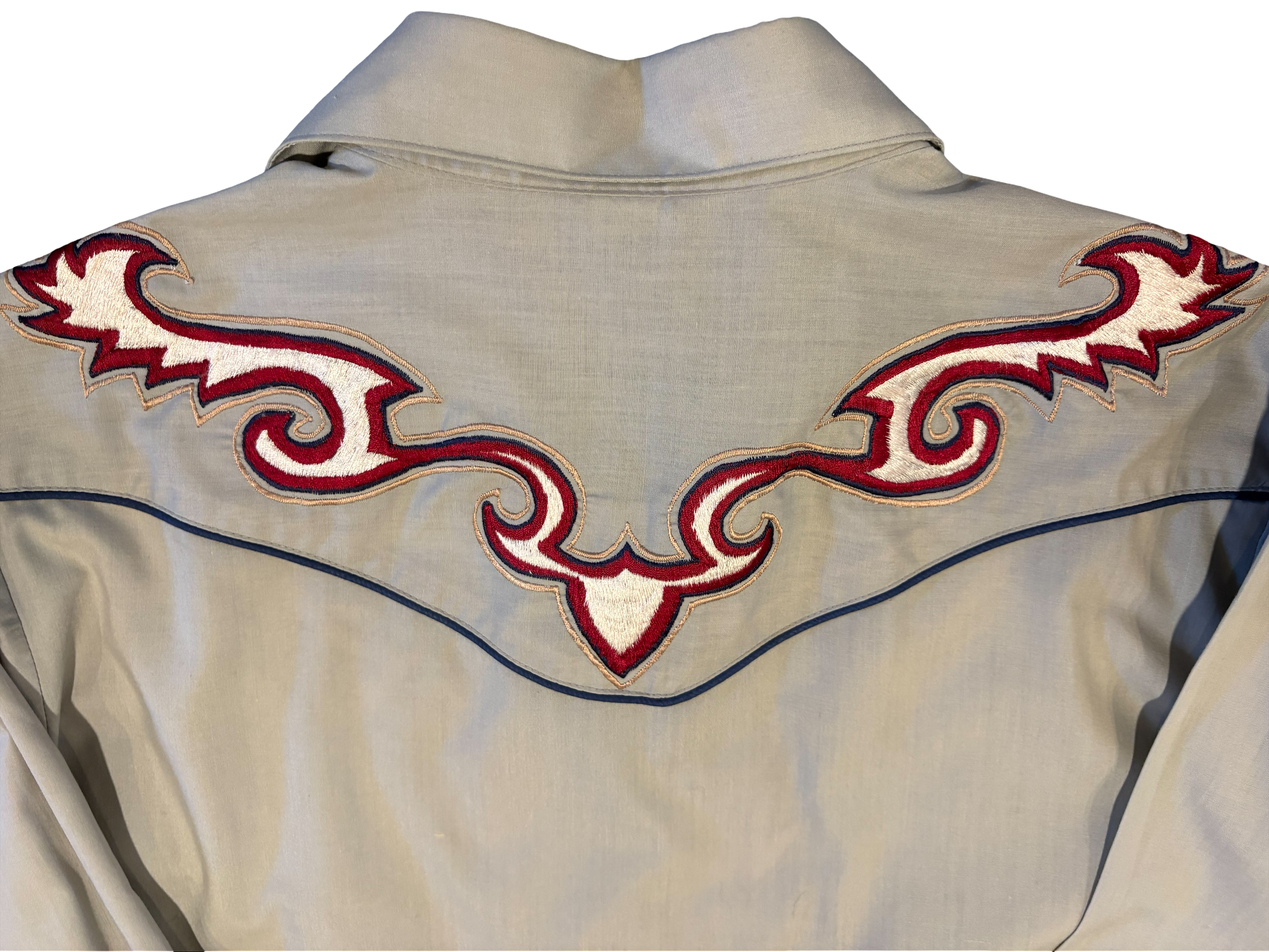 1980's Vintage Western Levi's Pearl Snap Embroidered Shirt