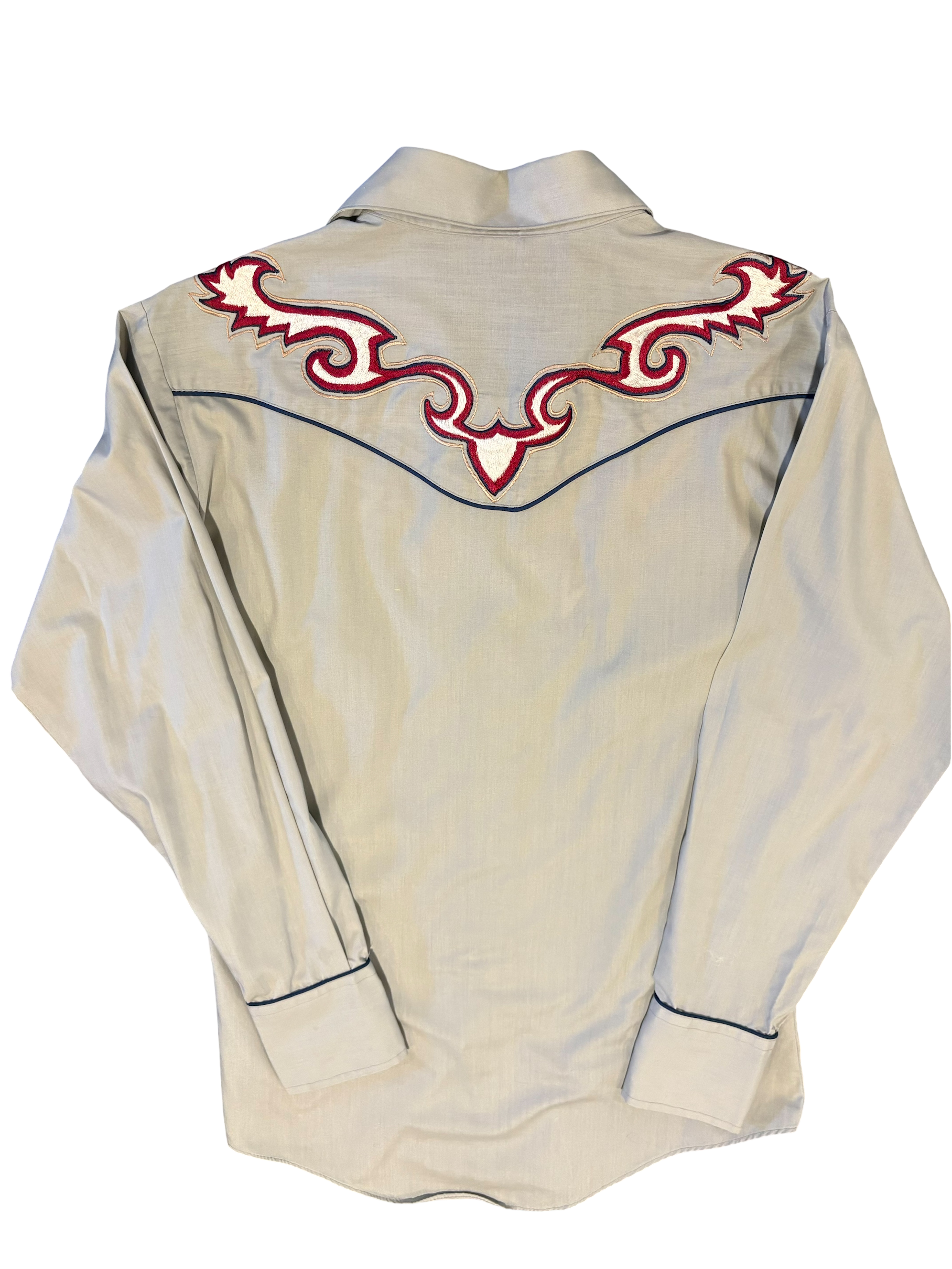 1980's Vintage Western Levi's Pearl Snap Embroidered Shirt